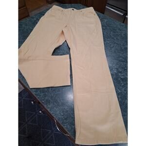 Coldwater Creek Jeans Womens 10 Butter Yellow Natural Fit Flat Front 30 Inseam